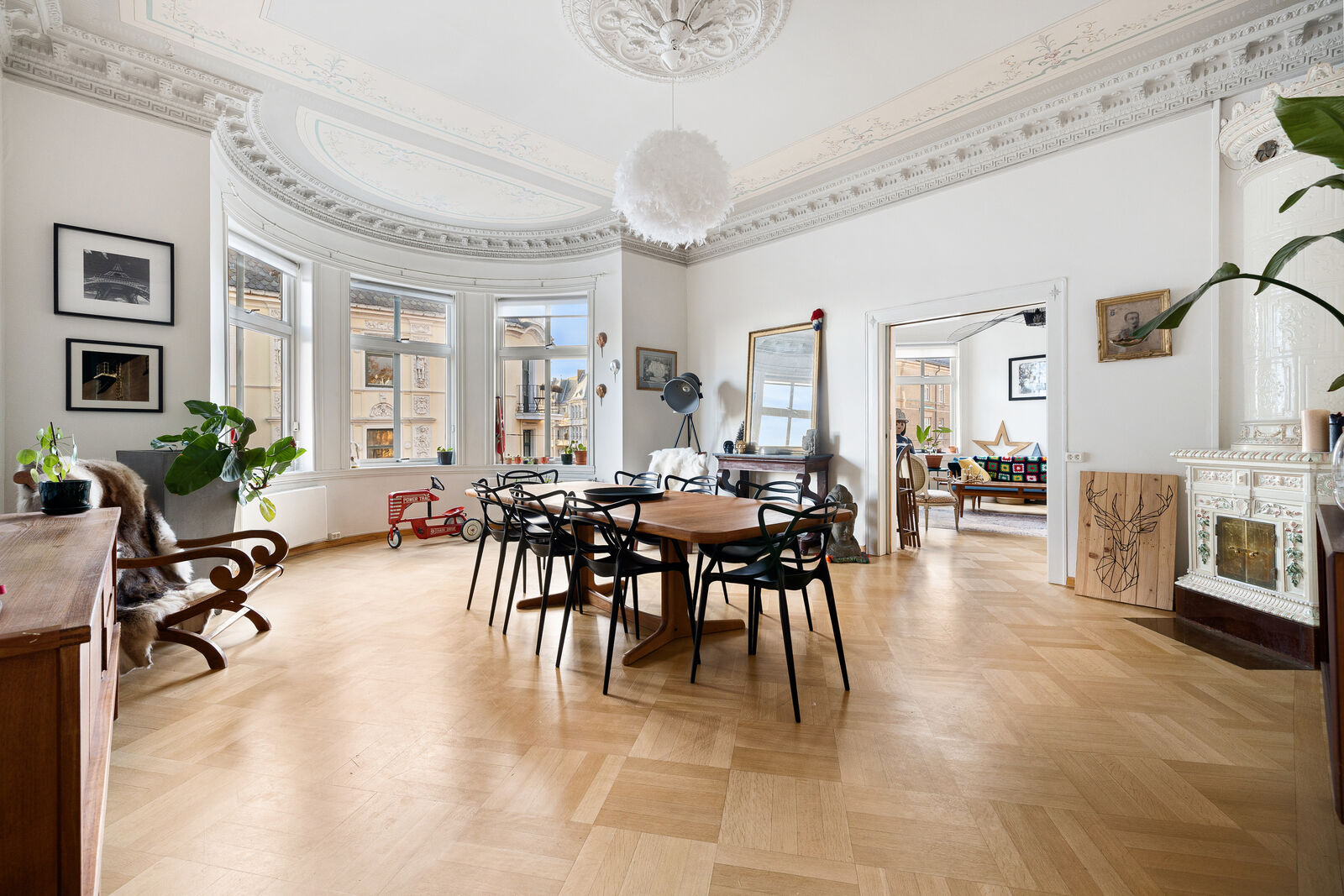Stue i enfilade