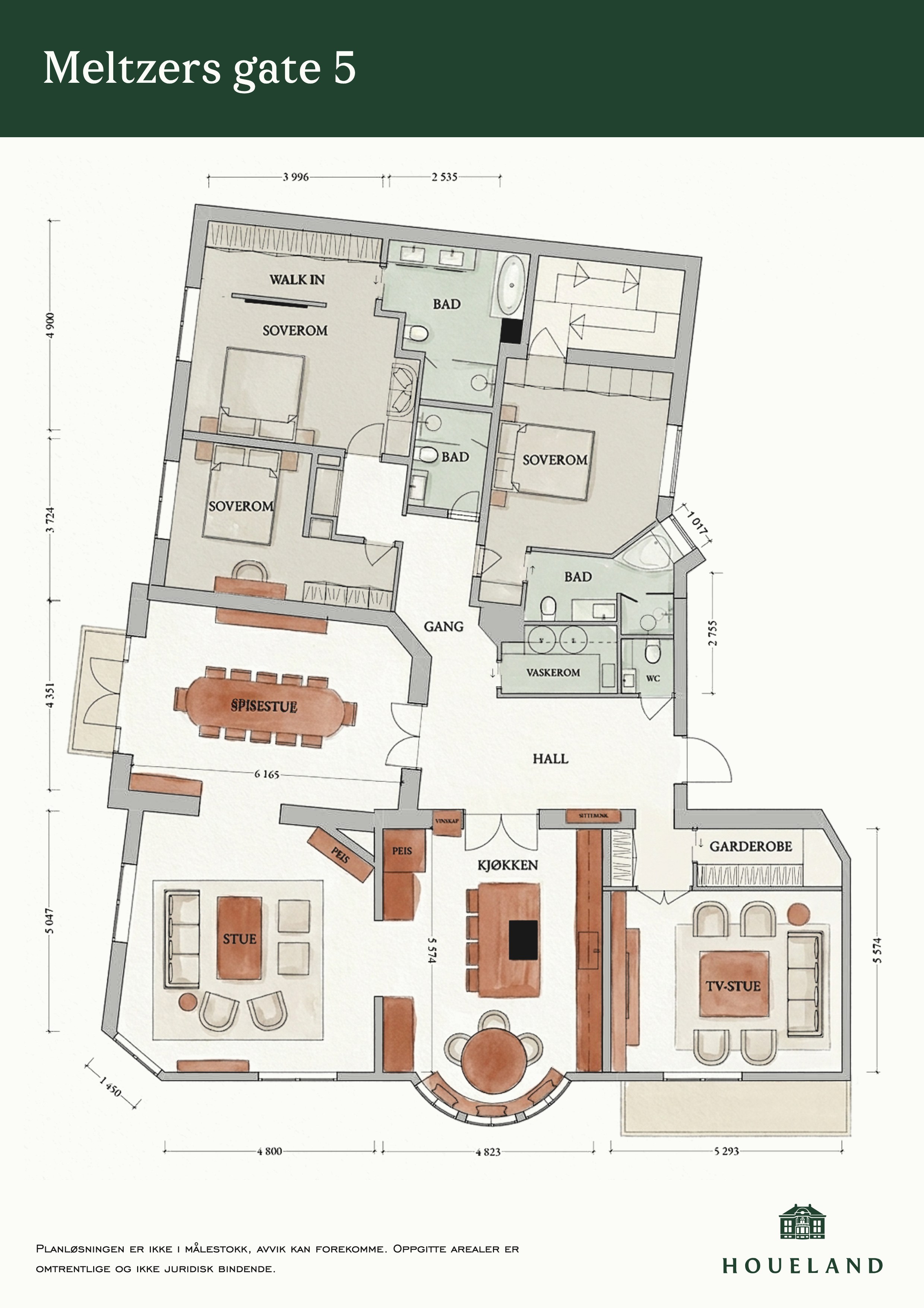 Plantegning Meltzers gate 5